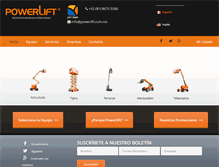 Tablet Screenshot of powerlift.com.mx