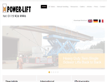 Tablet Screenshot of powerlift.co.uk